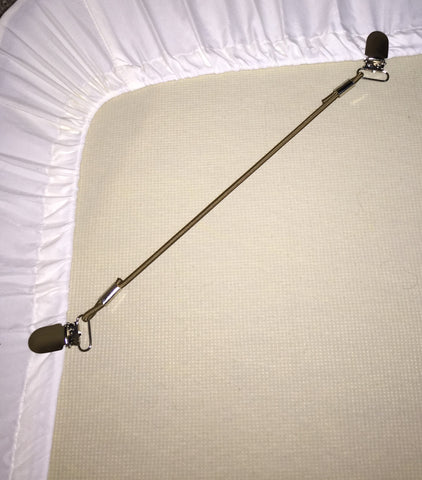 Bed Sheet Bungee Sheet Adjustable Holder/Suspender - 4 Pack