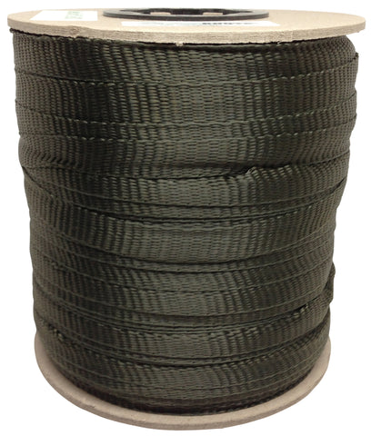 Arbor Webbing Tie Staking and Guying Material, 500-Feet - Olive Green